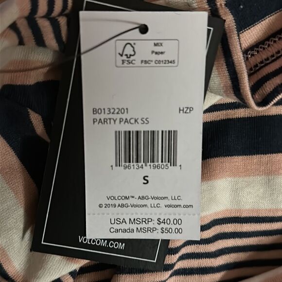 VOLCOM WOMEN’S RELAXED BOYFRIEND STYLE SHIRT IN SIZE SMALL NWT - Picture 6 of 6